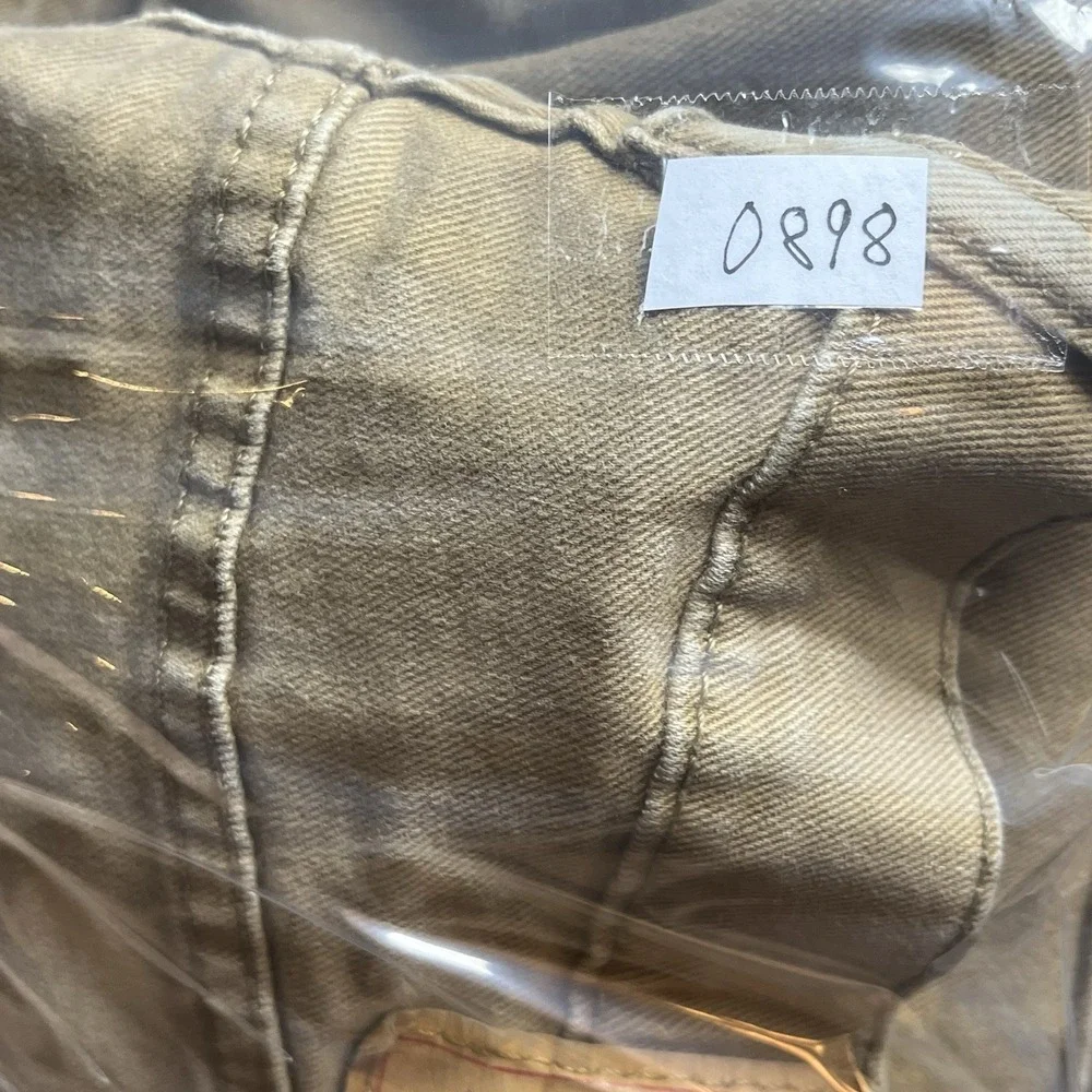 Levis Jeans Men 34x34 513 Tan Slim Straight Stretch Denim Workwear Rodeo Cowboy